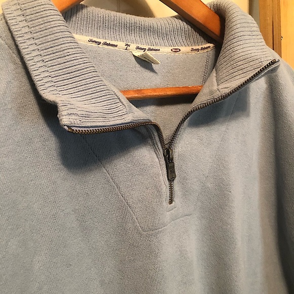Tommy Bahama Other - Tommy Bahama vintage baby blue zip up size medium